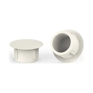 GoodlineNL 10 Stuks - Premium Afdekdopjes Voor Boorgaten - Rond - Crèmewit (Ral 9001) - 4mm
