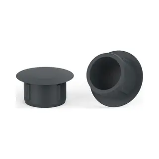 GoodlineNL 10 Stuks - Premium Afdekdopjes Voor Boorgaten - Rond - Antracietgrijs (Ral 7016) - 10mm