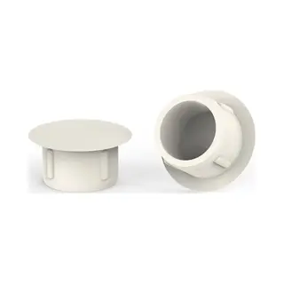 GoodlineNL 10 Stuks - Premium Afdekdopjes Voor Boorgaten - Rond - Crèmewit (Ral 9001) - 15mm