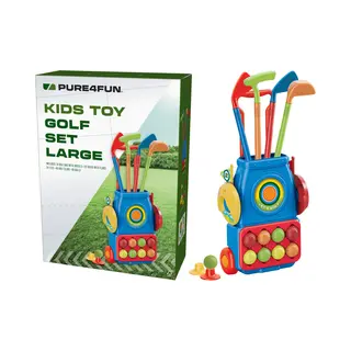 Pure4Fun - Speelgoedset - Groot Kindergolfset - 4x Golfclubs
