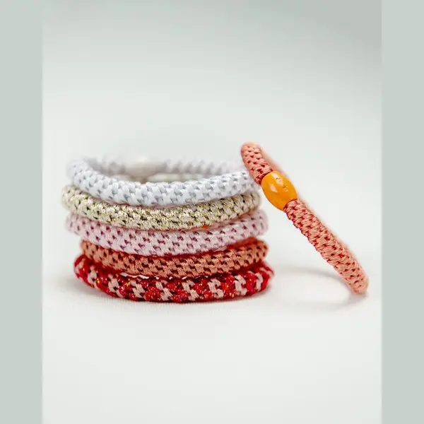 Funky Harties- Glitter Elastiekjes- 2-1 Haarelastiek En Armband- Armbanden- Vrouwen- Dames- Meisjes- Sterk Elastiek- Verslappen Niet- Cadeau- thumbnail