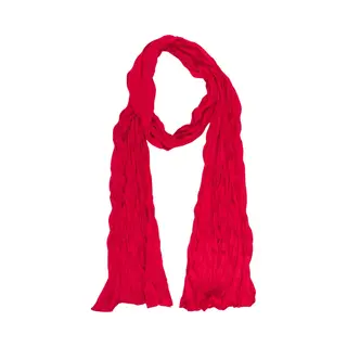 Accessories Junkie Amsterdam- Lang- Katoen- Effen- Dames- Sjaaltje-Smalle- Zomer- Gekreukeld- Shawl- Kado- Vuur Rood