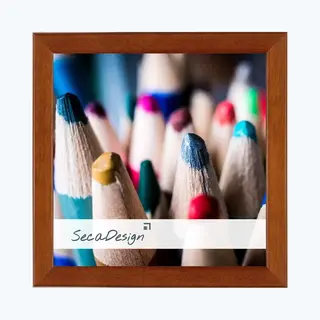 SecaDesign Essenza Fotolijst 30x30 Cm Fotomaat - Bruin - Hout