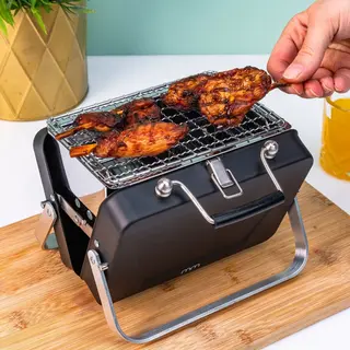 MikaMax – Die Kleinste Bbq Der Welt – Klappbarer Mini-Grill Für Camping, Strand, Picknick & Festivals – Kompakter Holzkohlegrill Für Outdoor &