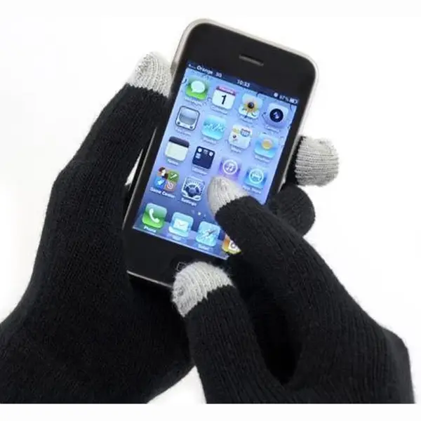 Touchscreen Handschoenen - Zwart thumbnail