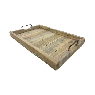 Gartenzwerg, Buddha & Co Dekotablett, Holz Tablett, Serviertablett, Griff-Tablett, Serviertablett, Frühstückstablett, 58 X 38 X 9 Cm