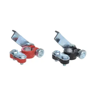 ProPlus Accupoolklemmen Set - Snelsluiting - Rood En Zwart - 12-24V - 4-6AWG