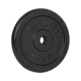 VirtuFit Halterschijf, Gietijzer, Halterschijf, Gewichten, 30 Mm, 10 Kg, Zwart