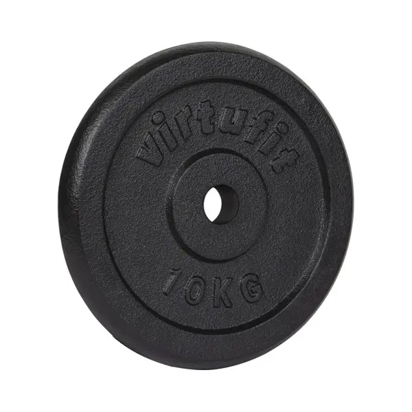 VirtuFit Gusseisen Hantelscheibe - Hantelgewicht - 30 Mm - 10 Kg - Schwarz thumbnail