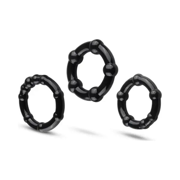 EasyToys Cockring Set Super Stretch - Zwart thumbnail