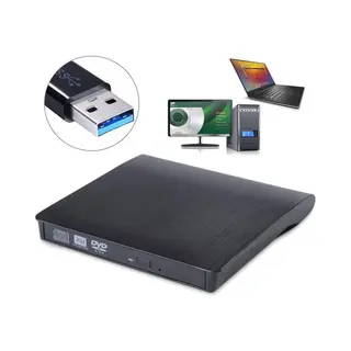 Externe Dvd/Cd Speler Voor Laptop Of Computer Met Usb Aansluiting - Zwart