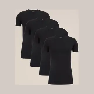 We Fashion Heren T-shirt, 4 Pack - Maat L
