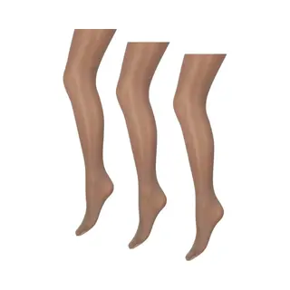 Marianne - Glanzende Dames Panty - 35 Denier - 3-Pack - Maat Xxl - Taupe