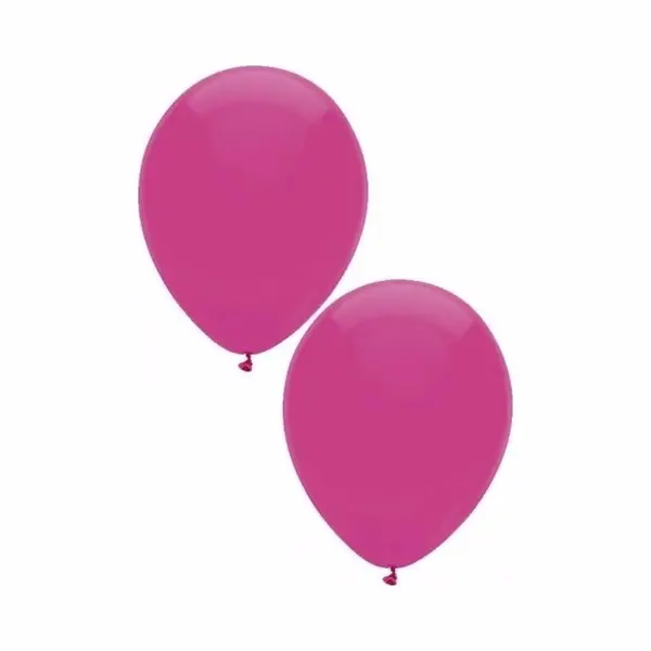 Bellatio Decorations Ballonnen - 10 Stuks - Donkerroze - 27 Cm - Helium Of Lucht - Verjaardag / Versiering thumbnail