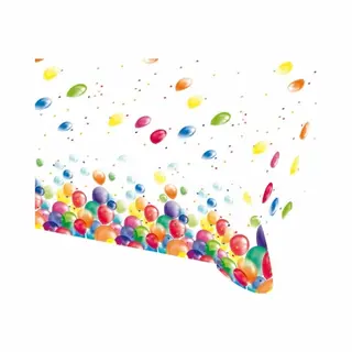 Amscan Feest Tafelkleed Met Ballonnen Opdruk Plastic 180x120 Cm - Tafelzeil
