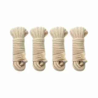 Scheerlijnset - 4x - Katoen - 3 Mm - 4 Meter - Tentkoorden - Spantouw - Kamperen En Outdoor - Tentuitrusting