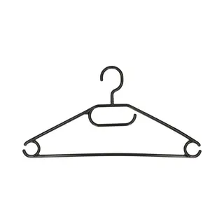 Storage Solutions Kledinghangers Set - 20x Stuks - Kunststof - Zwart - Kledingkast Hangers