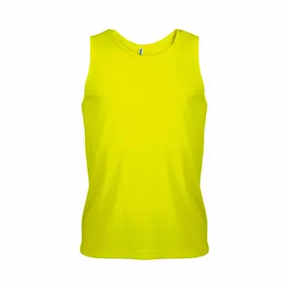 Proact Sport Singlet Voor Heren - Tanktop Hemd - Fluor Geel - Herenkleding - Mouwloze T-shirts - Sportkleding L