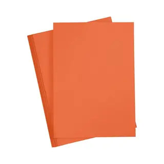 Hobby En Knutselen Karton Vellen -1x - Oranje - A4 - 21 X 30 Cm - 180 Grams