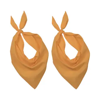 Kariban 2x Zakdoek Bandana Geel - Hoofddoekjes