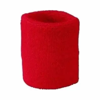 5x Rood Zweetbandje Voor Pols - Zweetbandjes