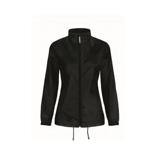 B&C Windjas/regenjas Voor Dames Zwart Maat M