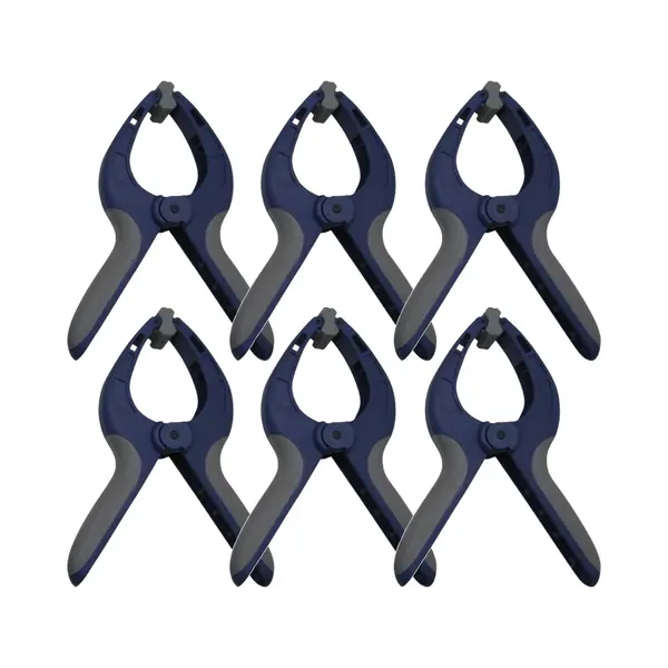 Benson Zeilklemmen - 6x Stuks - Kunststof - 8 Cm - Dekzeil Klemmen - Zeilclips/marktklemmen thumbnail