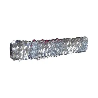Glitter party kleding Glitter Pailletten Disco Haarband - Zilver - Dames - Carnaval Party Kleding - Hoofdband - Glamour