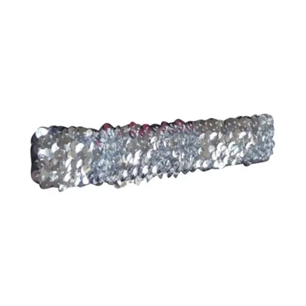 Glitter party kleding Glitter Pailletten Disco Haarband - Zilver - Dames - Carnaval Party Kleding - Hoofdband - Glamour thumbnail