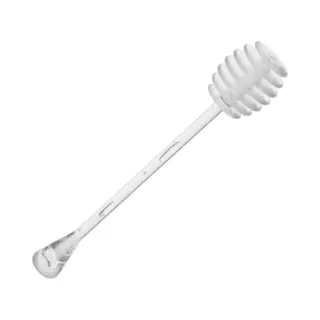 1x Honing Lepel Van Kunststof 17 Cm - Keukenbenodigdheden - Honinglepel/honingdipper - Lepel Voor Honing