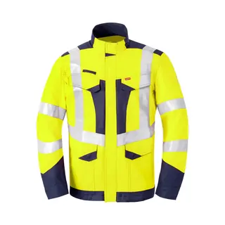 Havep 50247 Korte Jas/Vest Fluo Geel/Marine Maat Xl