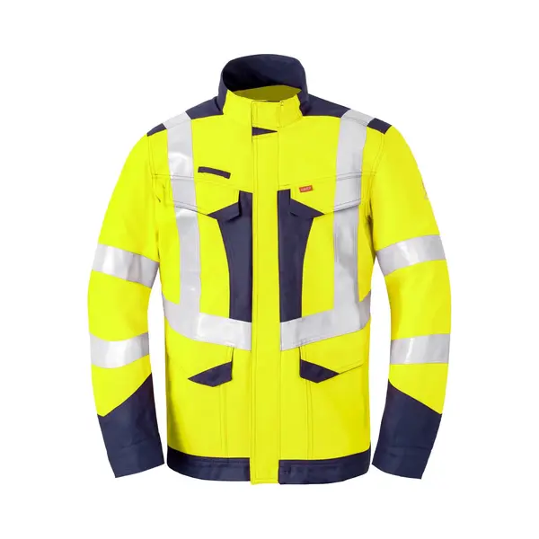 Havep 50247 Korte Jas/Vest Fluo Geel/Marine Maat Xl thumbnail