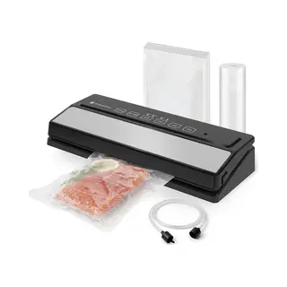 KitchenBrothers Vacumeermachine Adapt - 12L/min - Bpa En Pfas Vrij - Vacuüm Sealer - 6 Standen - Incl. 2m Folierol, 5 Vacumeerzakken En Vacuumslang