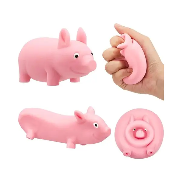 Awr Speelvriendelijke Stretchy Varken / Knijpbal / Stressbal | Squishy Pig | Anti Stress Fidget thumbnail