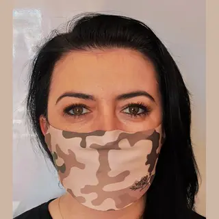Premium Kwaliteit Katoen Mondkapje - Mondmasker - Gezichtsmasker | Herbruikbaar / Wasbaar | Camo Desert - Awr