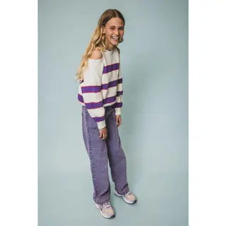 Looxs Revolution 2501-5303 Truien & Vesten Meisjes - Sweater - Hoodie - Vest- Ecru - Maat 176