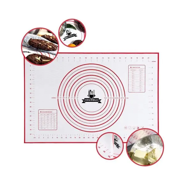 Krumble Siliconen Bakmat 60 X 40 Cm | Anti-slip En Anti-kleef Oven- En Patisseriemat | Hygienisch En Afwasbaar thumbnail