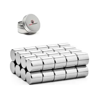 Brute Strength - Super Sterke Magneten - Rond - 10 X 10 Mm - 40 Stuks - Neodymium Magneet Sterk - Neodymium Magneet Sterk - Voor Koelkast - Whiteboard