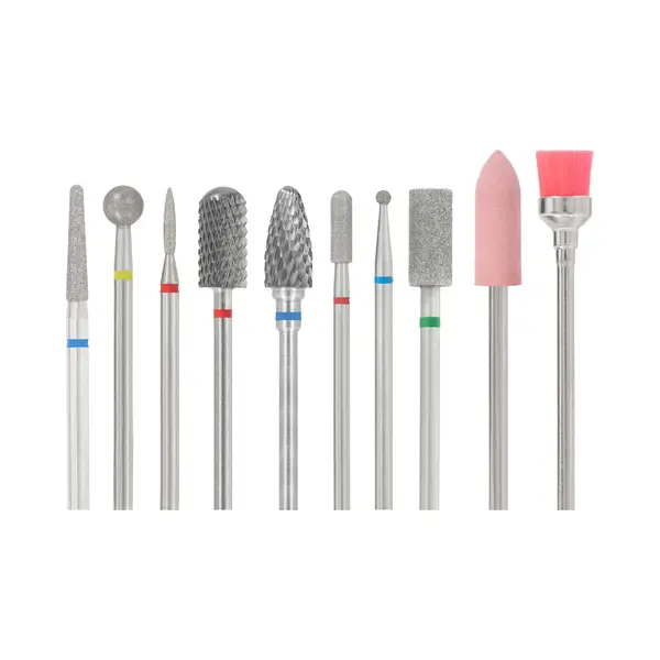 Foocca® Premium Tungsten En Diamanten Nagelfrees Bitjes - Mix 10 Stuks - Tungsten Wolfraam Carbide Nagel Bitjes - Diamond Bits - Diamant - Diamanten thumbnail