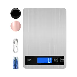 S.old Keukenweegschaal Digitaal - Weegschaal Keuken - Usb Oplaadbaar - 1gr-10kg - Tarra - Rvs