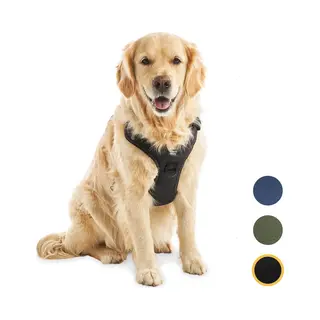 Jake and Jacky Jake&Jacky Hondentuigje - Anti-Trek Tuig - Y Tuig Hond - Reflecterend - Zwart - Maat Xl
