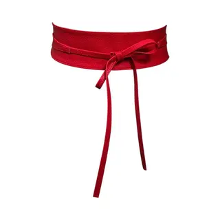 Fifo Modieuze Vrouwen Taille Riem Rood, Band, Leer, Taille, Ceintuur, Jurk Accessoire, Tailleriem