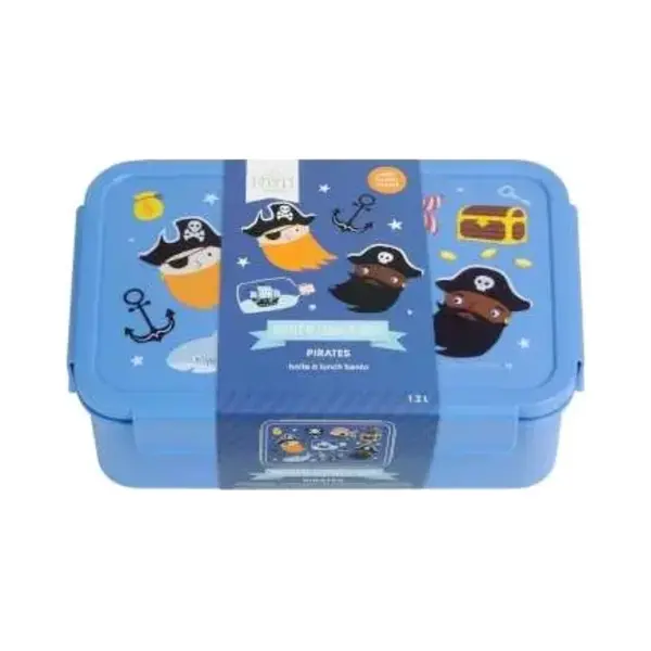 A Little Lovely Company Piraten Bento Lunchbox Blau thumbnail