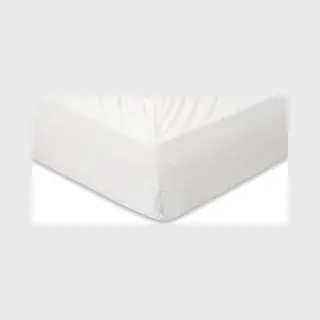 Molton Hoeslaken - Katoen - Stretch - 80/90x200cm - Wit - Matrasbeschermer - Matrashoes