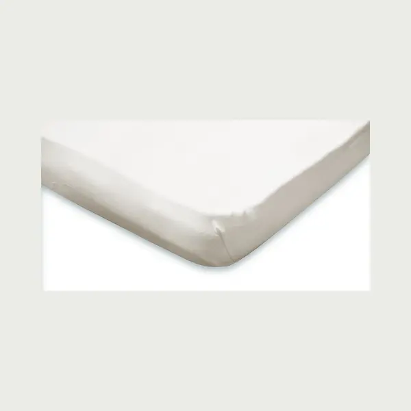 Eleganzzz Hoeslaken Topper Jersey Stretch - Ivoor - Hoeslaken 90x210/220cm - 100x200cm - Eenpersoons - 100% Katoen - Topper - Hoeslakens thumbnail