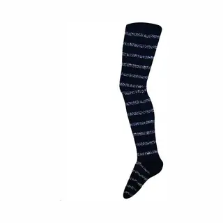 In ControL 2pack Zwarte Maillots Met Zilveren Glitterstrepen - Maat 134/140