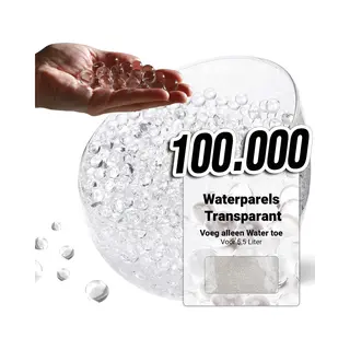 Comforder Waterparels Transparant - Waterballetjes Gelballetjes - Water Beads - 12mm - 100.000 Stuks - 500g - Voor 55 Liter