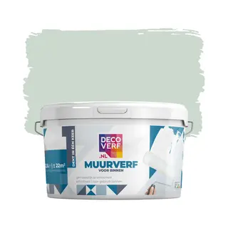 Decoverf.nl Decoverf Muurverf Mat Witte Saliegroen, 2.5L