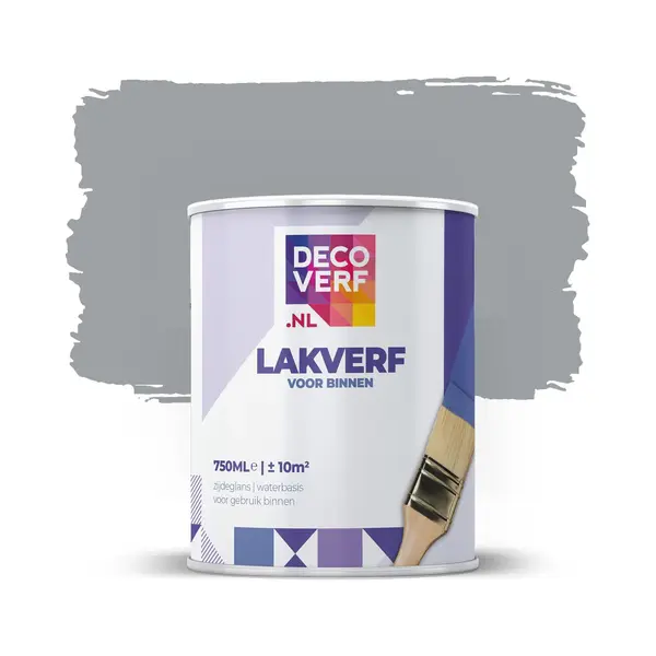 Decoverf.nl Decoverf Lakverf Warmgrijs, 750ml thumbnail