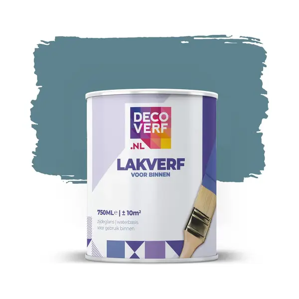 Decoverf.nl Decoverf Lakverf Oceaanblauw, 750ml thumbnail
